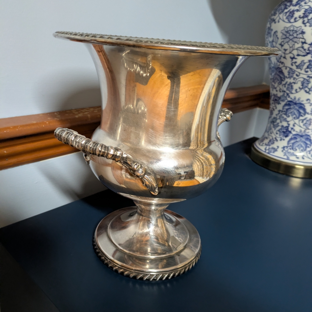 Elegant Silver Champagne Vase - Picture 3 of 4